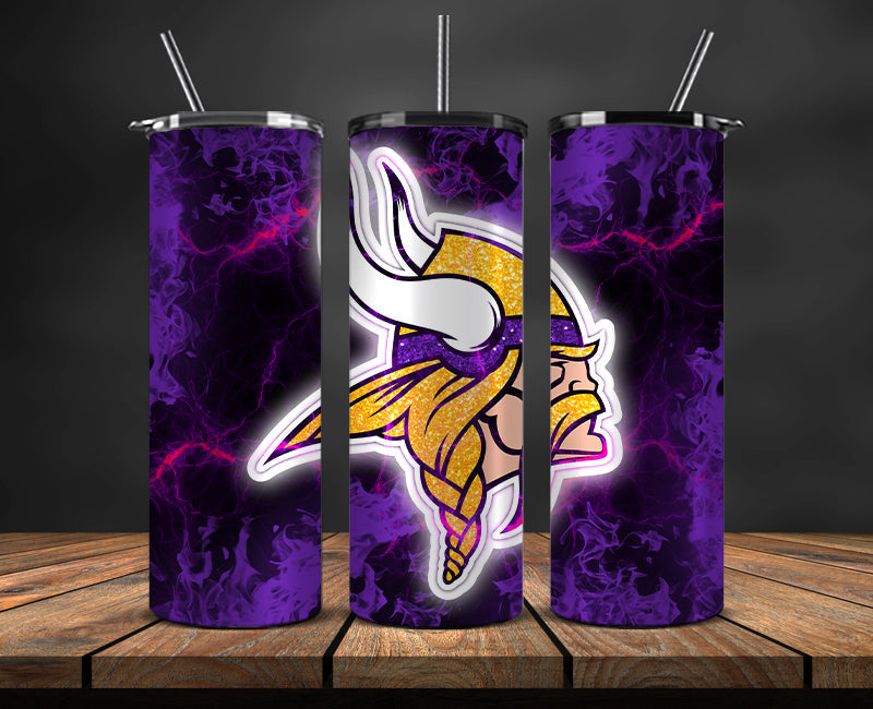 Minnesota Vikings Tumbler, Vikings Logo Tumbler 20oz ,NFL Season 2023 LUF- 84