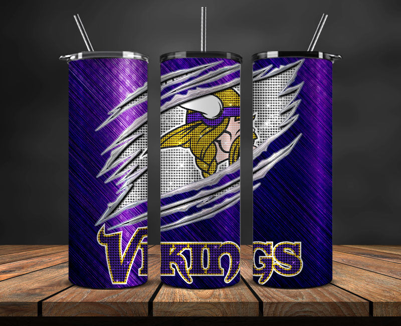 Minnesota Vikings Tumbler 20oz ,Vikings Logo Tumbler 20oz , NFL Football 20oz LUH -85