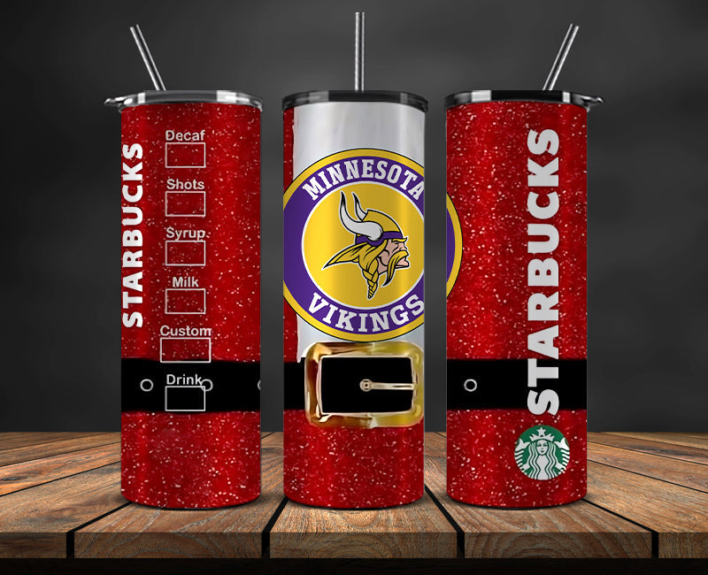 Minnesota Vikings Christmas Tumbler 20oz,NFL Merry Christmas 20oz, NFL Christmas Tumbler 20oz 85