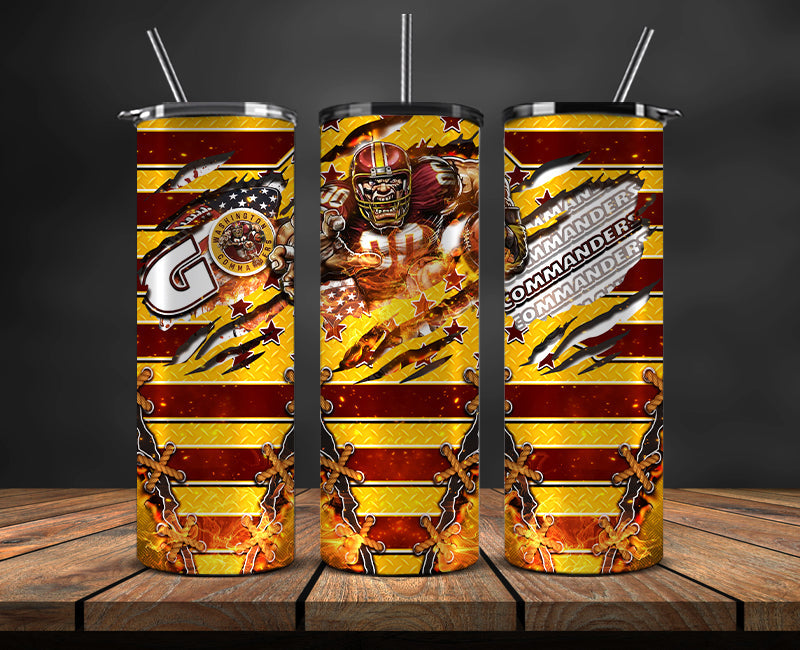 Washington Commanders Tumbler, WashingtonLogo Tumbler 20oz ,NFL Football 20oz LUG- 85