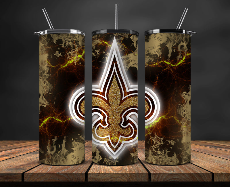 New Orleans Saints Tumbler, Saints Logo Tumbler 20oz ,NFL Season 2023 LUF- 86
