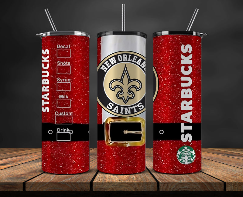 New Orleans Saints Christmas Tumbler 20oz,NFL Merry Christmas 20oz, NFL Christmas Tumbler 20oz 87