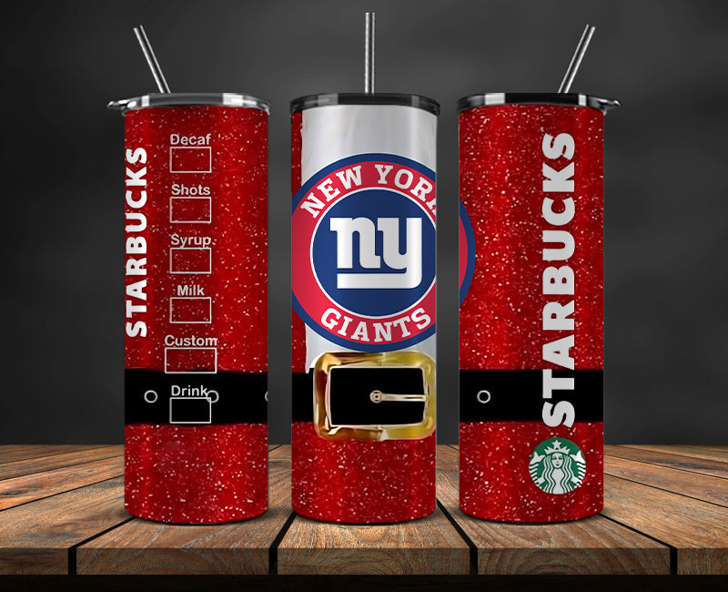 New York Giants Christmas Tumbler 20oz,NFL Merry Christmas 20oz, NFL Christmas Tumbler 20oz 88