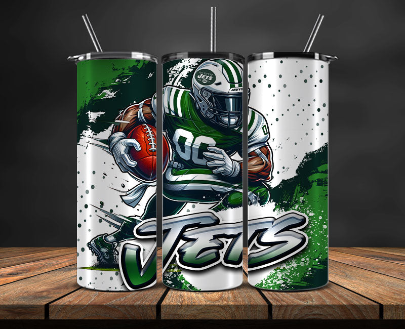 New York Jets Tumbler Wrap, NFL Tumbler By AI, AI Tumbler Wrap 89