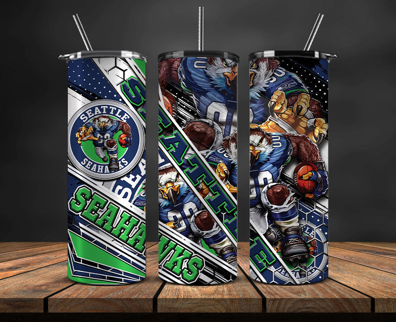 Seahawks Football Tumbler 20oz ,Football Tumbler 20oz ,Sport Tumbler 20oz LUD- 08