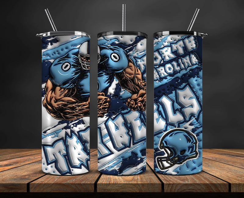 Football Mascot Colleges 3D Tumbler Skinny , Football Tumbler Png ,Nfl Png 08
