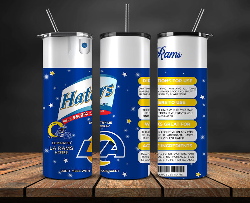 Los Angeles Rams Haters Be Gone Tumbler 20oz, NFL Football 20oz LUH -08