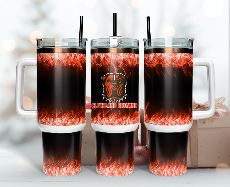 Cleveland Browns 40oz Tumbler,NFL Tumbler 40oz , 40oz Tumbler Sublimation Png , 40oz Tumbler Wrap 08