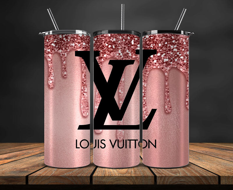LV Tumbler Wrap, Lv Tumbler Png, Lv Logo , Luxury Tumbler Wraps, Logo Fashion Design 08