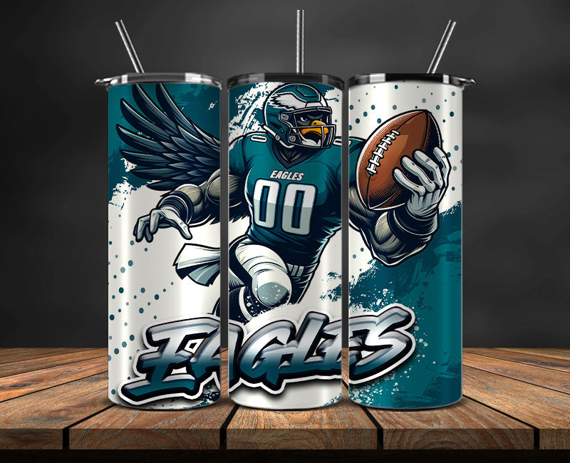 Philadelphia Eagles Tumbler Wrap, NFL Tumbler By AI, AI Tumbler Wrap 90