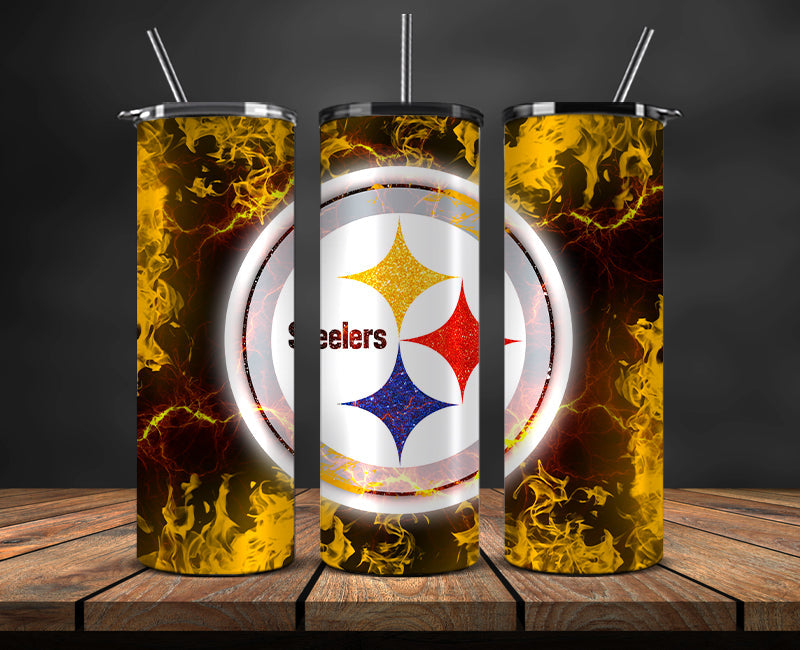 Pittsburgh Steelers Tumbler,Steelers Logo Tumbler 20oz ,NFL Season 2023 LUF- 90