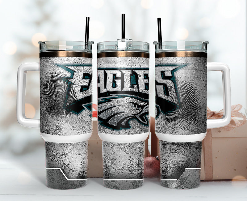 Philadelphia Eagles Tumbler 40oz Png, 40oz Tumbler Skinny 90