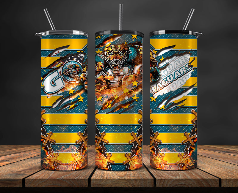 Jacksonville Jaguars Tumbler, JaguarsLogo Tumbler 20oz ,NFL Football 20oz LUG- 90
