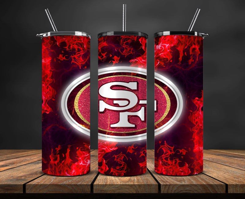 San Francisco 49ers Tumbler, 49ers Logo Tumbler 20oz ,NFL Season 2023 LUF- 91
