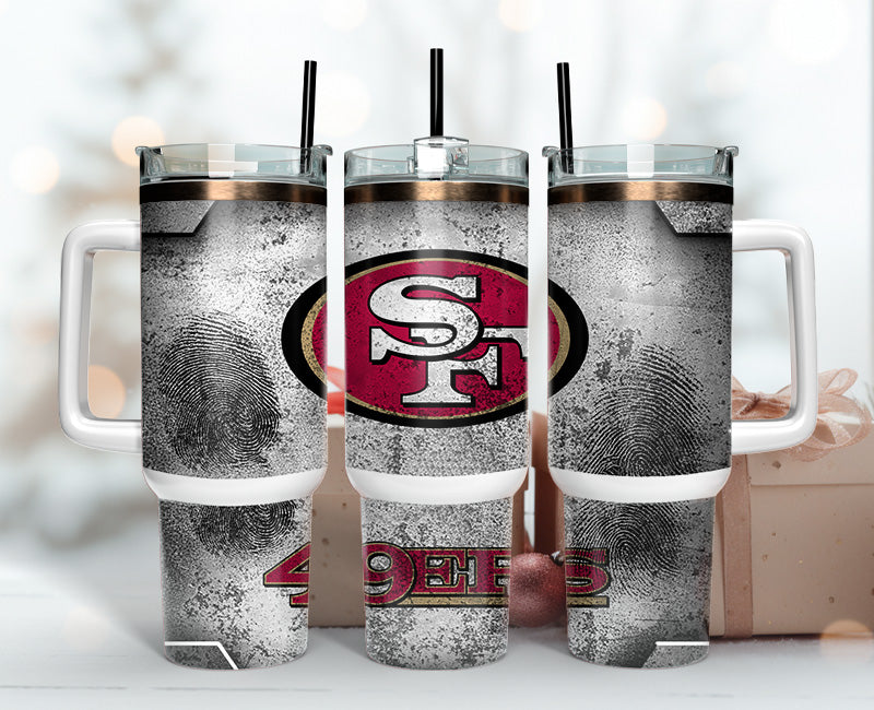 San Francisco 49ers Tumbler 40oz Png, 40oz Tumbler Skinny 92