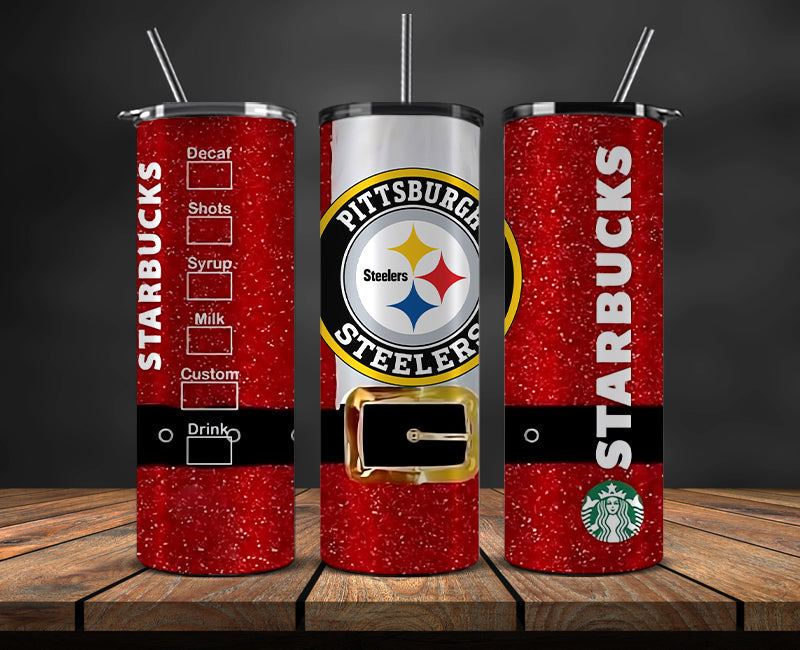 Pittsburgh Steelers Christmas Tumbler 20oz,NFL Merry Christmas 20oz, NFL Christmas Tumbler 20oz 92