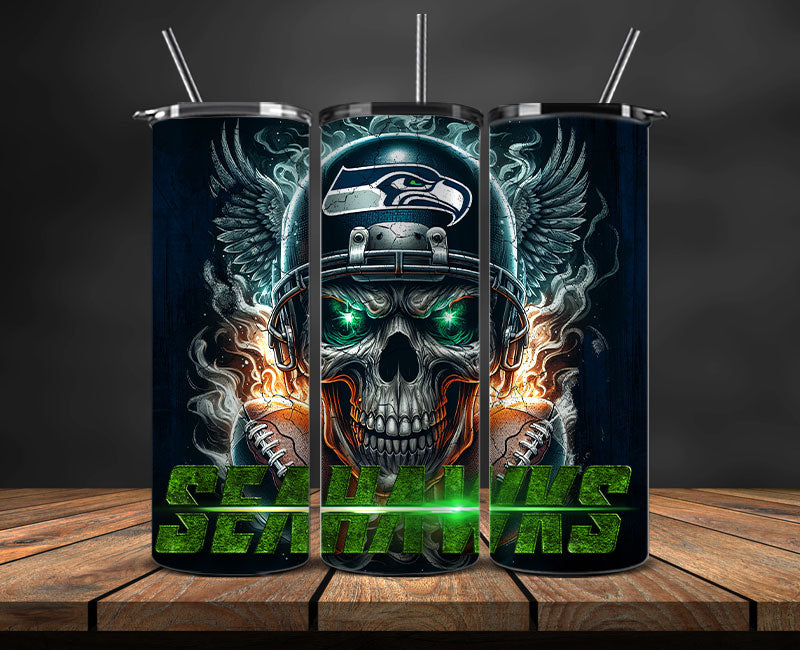 Seattle Seahawks Tumbler Wrap,NFL Tumbler By AI, AI Tumbler Design 93