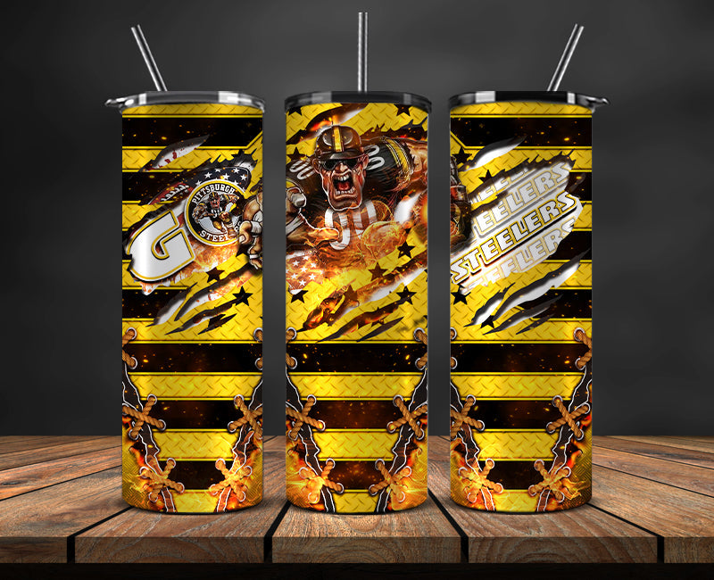Pittsburgh Steelers Tumbler, Steelers Logo, NFL, NFL Teams, NFL Logo, NFL Football Png 94