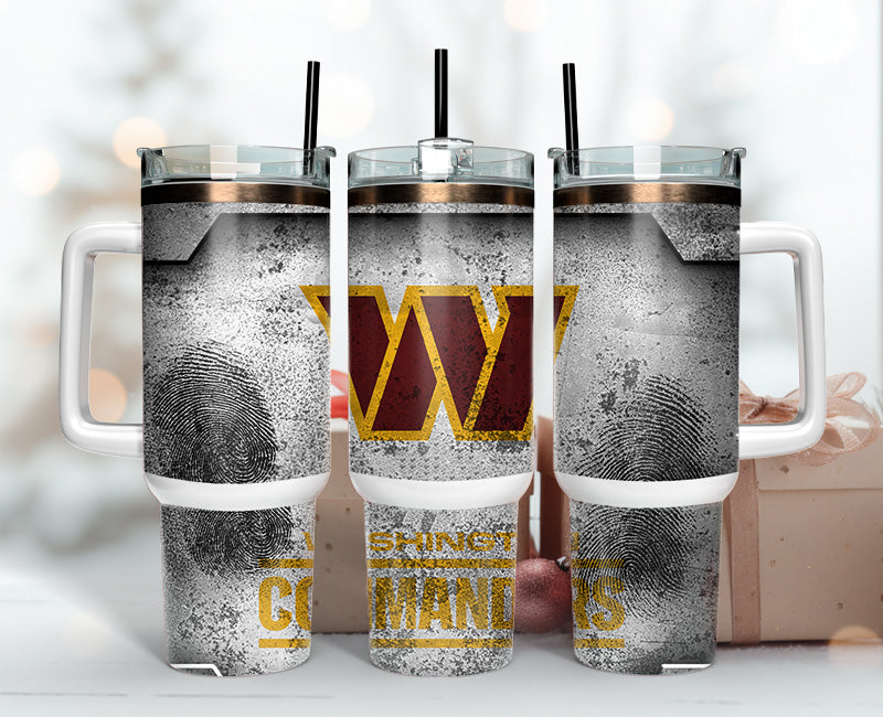 Washington Commanders Tumbler 40oz Png, 40oz Tumbler Skinny 96