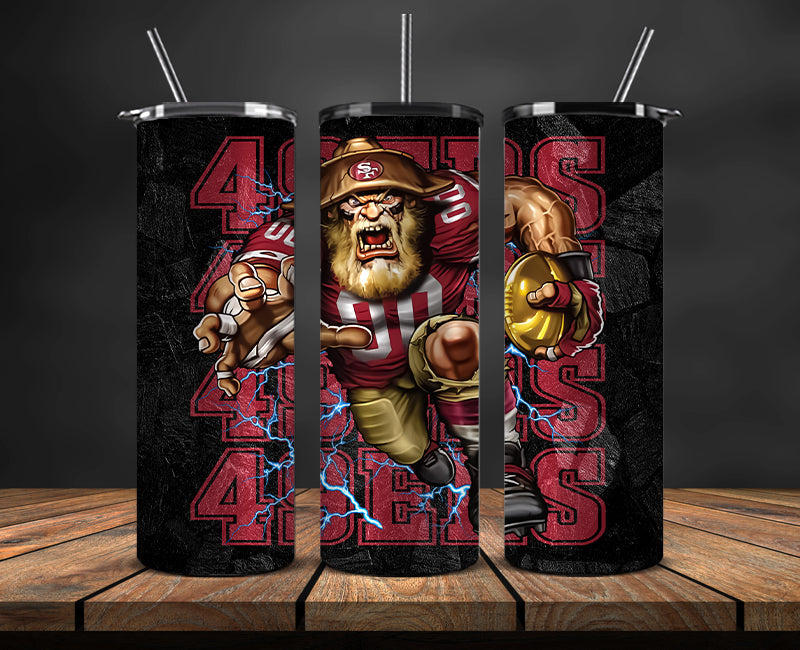 San Francisco 49ers Tumbler, 49ers Logo Tumbler 20oz ,NFL Season 2023 LUF- 96