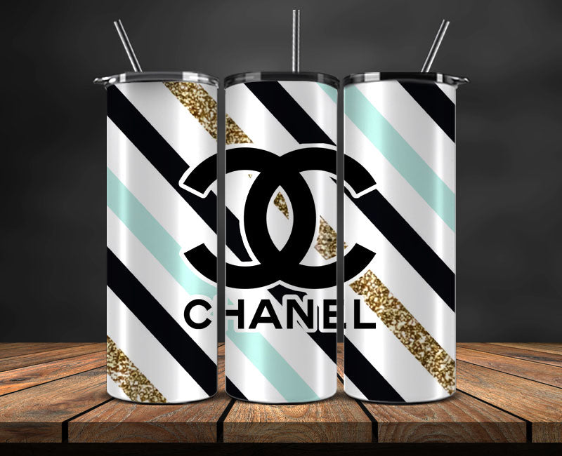 Chanel Tumbler Wrap, Chanel Tumbler Png, Chanel Logo, Luxury Tumbler Wraps, Logo Fashion Design 96
