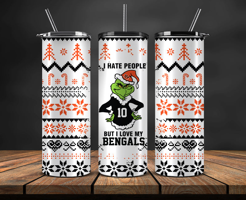 Cincinnati Bengals Christmas Tumbler 20oz,NFL Merry Christmas 20oz, NFL Christmas Tumbler 20oz 99