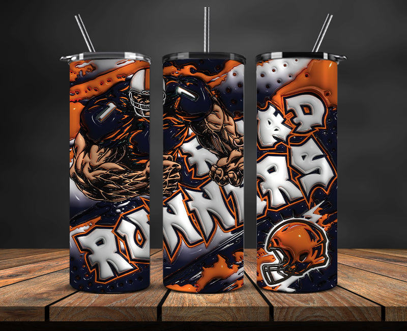 Football Mascot Colleges 3D Tumbler Skinny , Football Tumbler Png ,Nfl Png 09