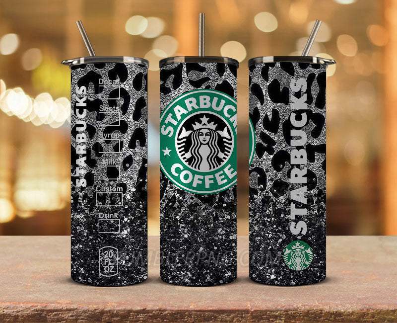 Starbucks Tumbler Png, Starbucks Glitter Sublimation, Skinny Tumbler 20oz, Skinny Starbucks 09