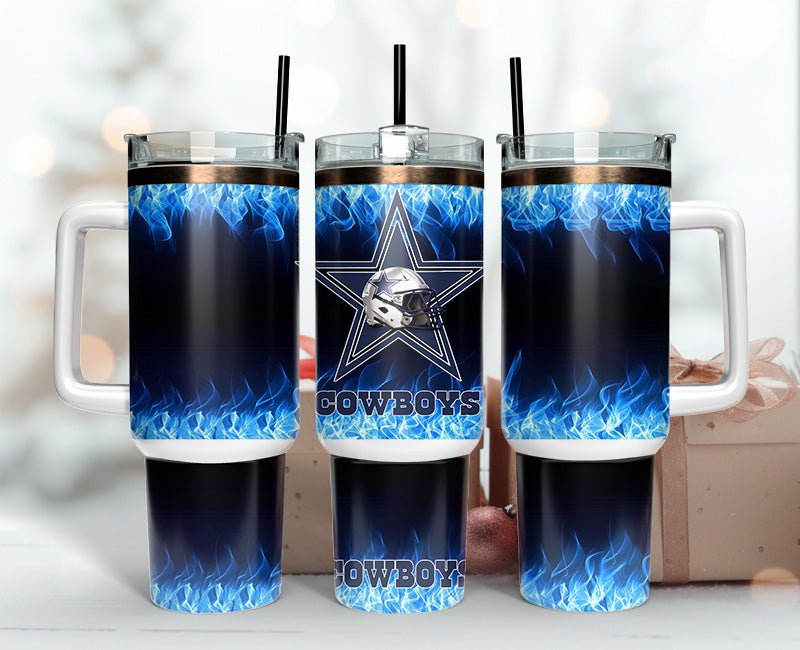 Dallas Cowboys 40oz Tumbler,NFL Tumbler 40oz , 40oz Tumbler Sublimation Png , 40oz Tumbler Wrap 09