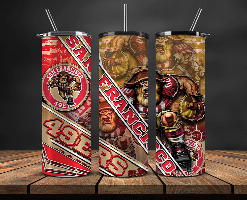 Team 49ers Football Png ,Football Tumbler Png ,Nfl Tumbler Wrap 09
