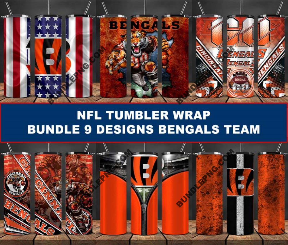 Bengals Tumbler Wrap , Football Tumbler Png ,32 Team Nfl 30