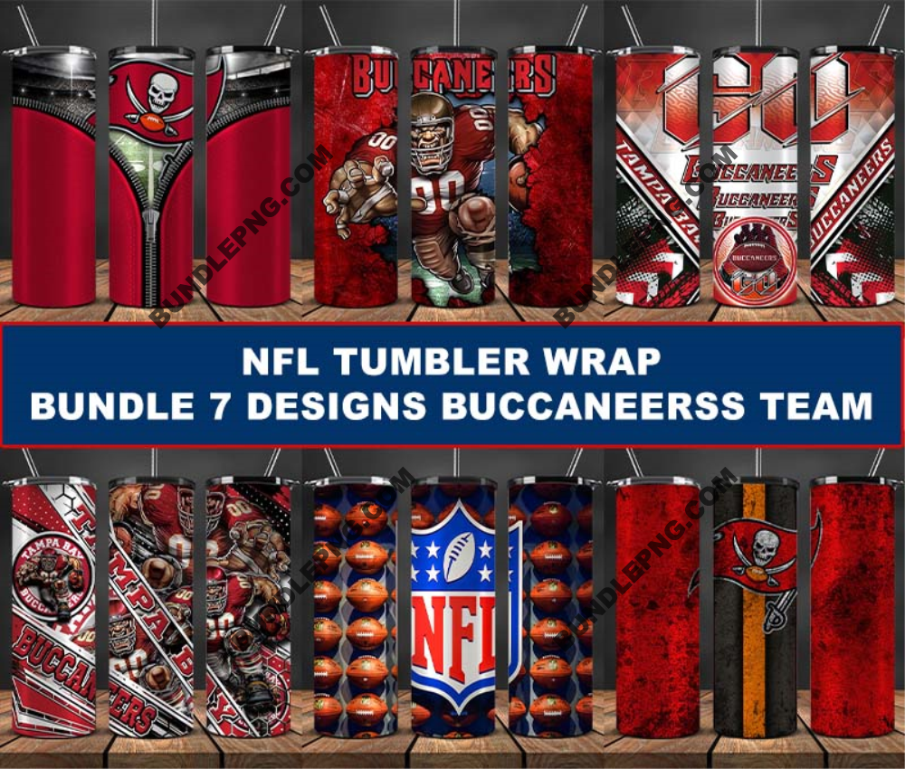 Tampa Bay Buccaneerss Tumbler Wrap , Football Tumbler Png ,32 Team Nfl 07