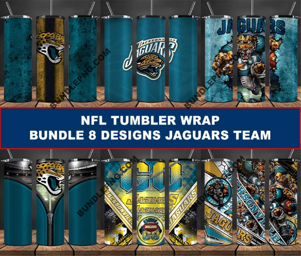 Jaguars Tumbler Wrap , Football Tumbler Png ,32 Team Sport22