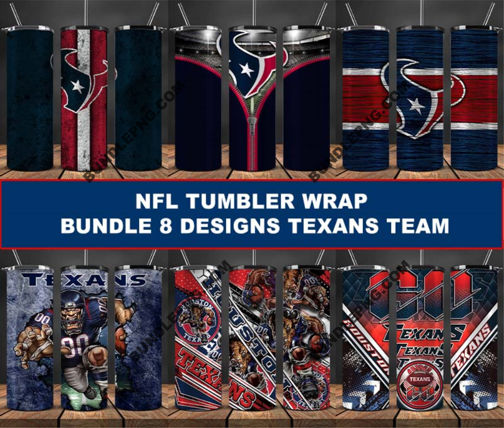 Texans Tumbler Wrap , Football Tumbler Png ,32 Team Nfl 24