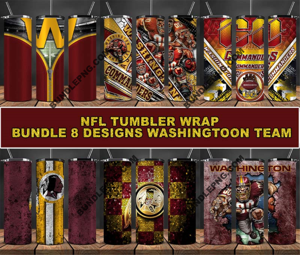 Washington Tumbler Wrap , Football Tumbler Png ,32 Team Nfl 05
