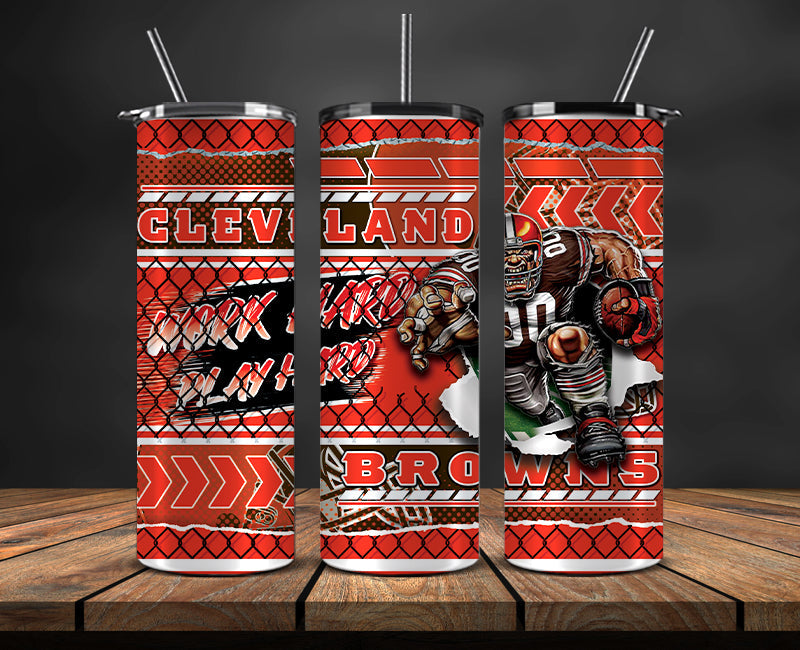 American football themed tumbler wrap design for 20oz skinny tumbler, sports fan style