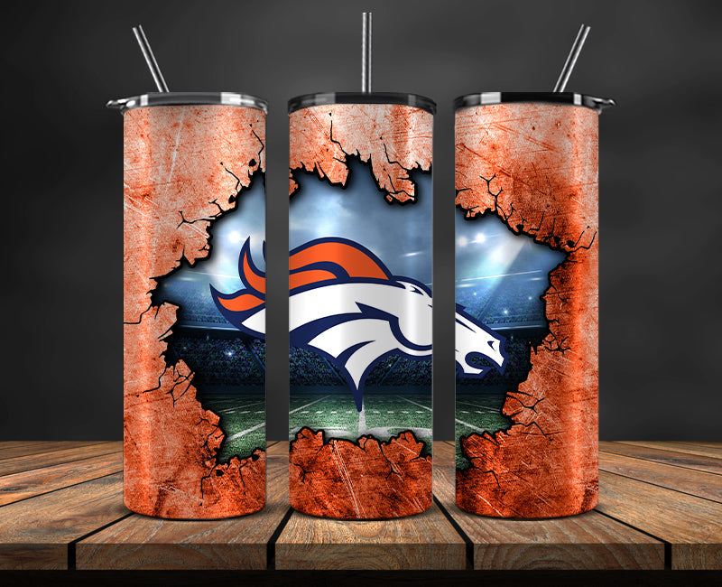American football themed tumbler wrap design for 20oz skinny tumbler, sports fan style