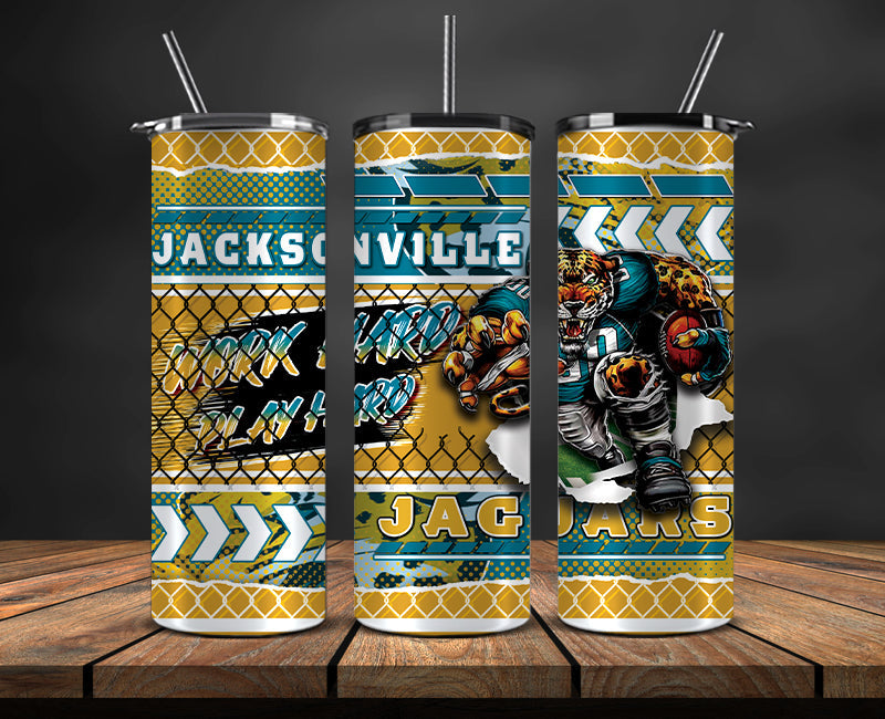 American football themed tumbler wrap design for 20oz skinny tumbler, sports fan style