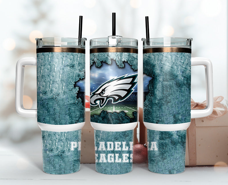 Philadelphia Eagles Tumbler 40oz Png,  40oz Tumbler Skinny  125