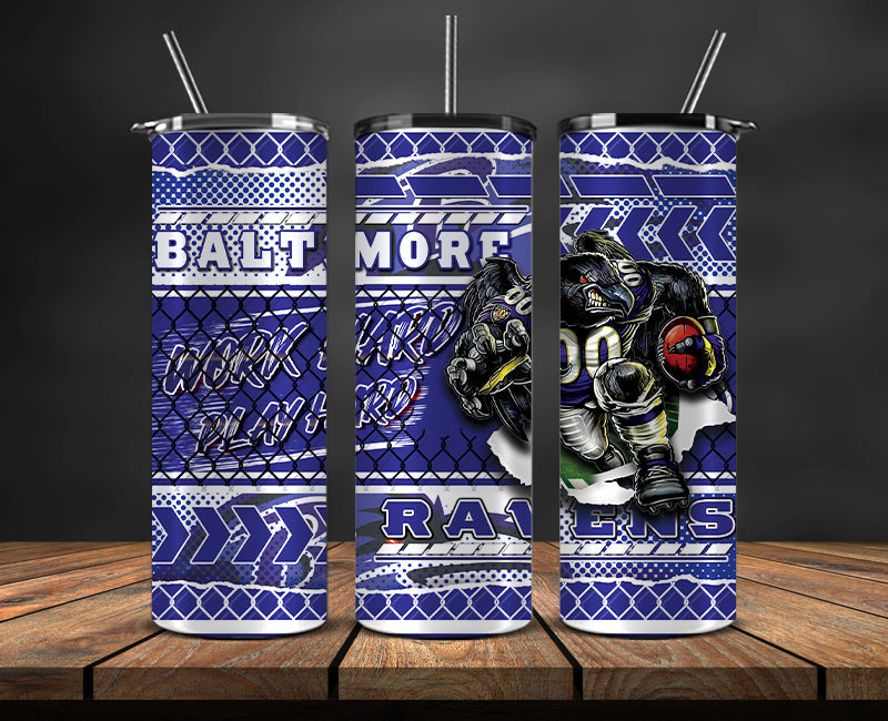 American football themed tumbler wrap design for 20oz skinny tumbler, sports fan style