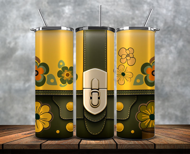 Pattern Logo Fashion Tumbler Wraps 136