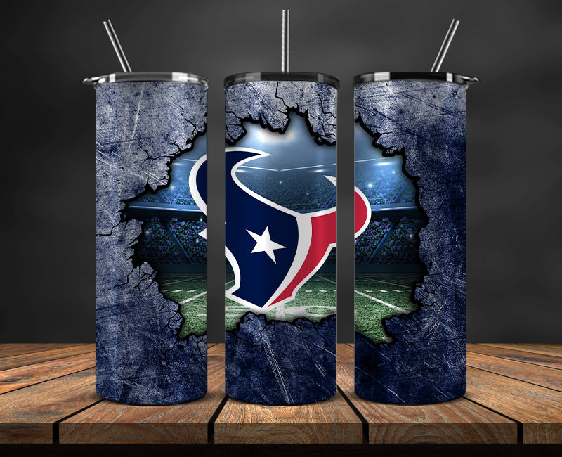 American football themed tumbler wrap design for 20oz skinny tumbler, sports fan style
