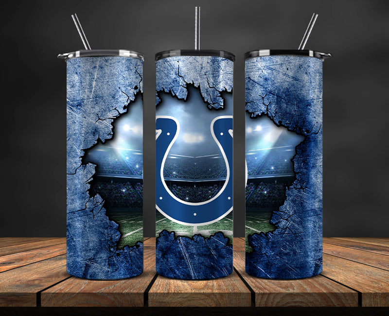 American football themed tumbler wrap design for 20oz skinny tumbler, sports fan style