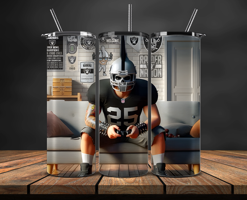 Las Vegas Raiders Tumbler Wrap, NFL Trendy Tumbler 17