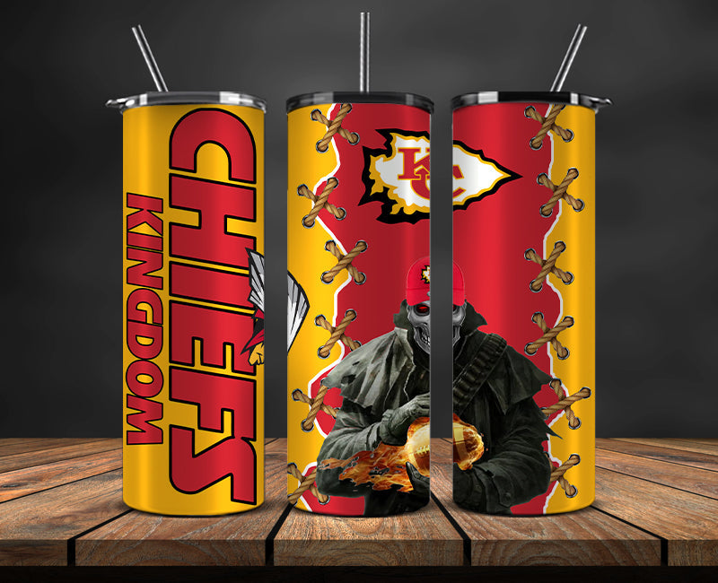 American football themed tumbler wrap design for 20oz skinny tumbler, sports fan style