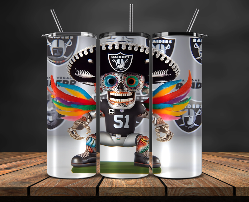 Las Vegas Raiders Tumbler Wrap, NFL Trendy Tumbler 19