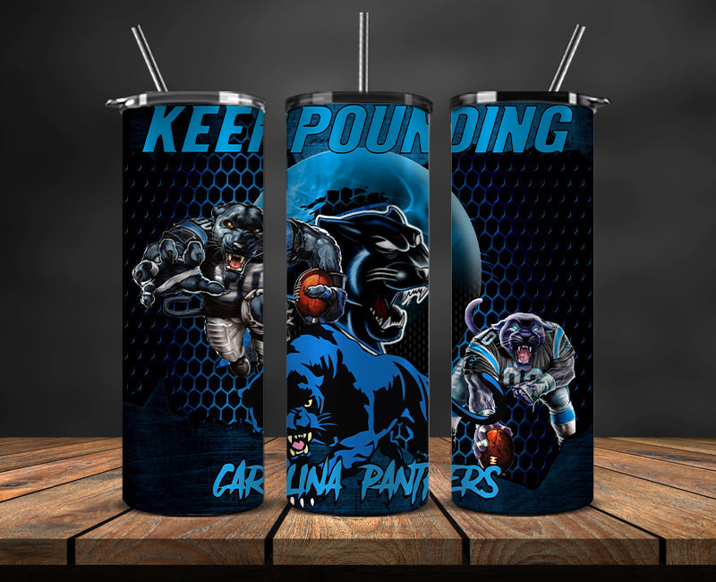 American football themed tumbler wrap design for 20oz skinny tumbler, sports fan style