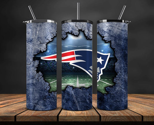 American football themed tumbler wrap design for 20oz skinny tumbler, sports fan style