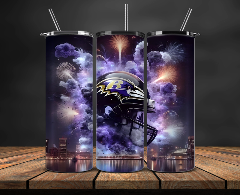 Baltimore Ravens Tumbler Wrap, NFL Trendy Tumbler 23