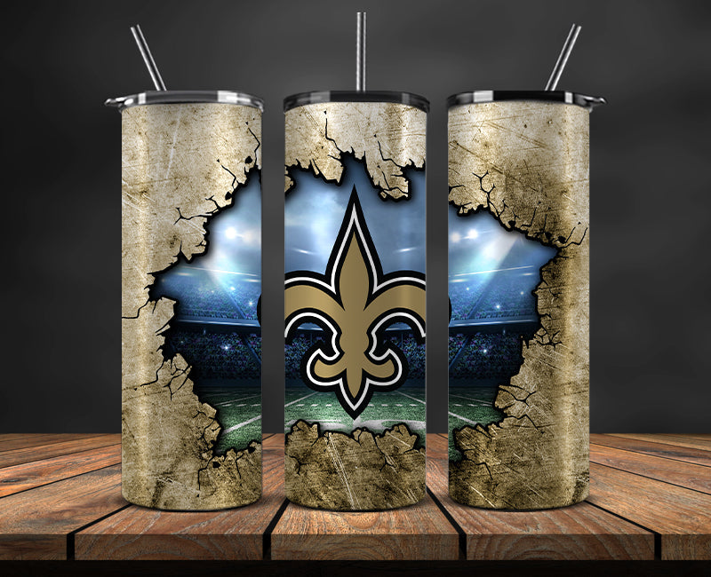 American football themed tumbler wrap design for 20oz skinny tumbler, sports fan style